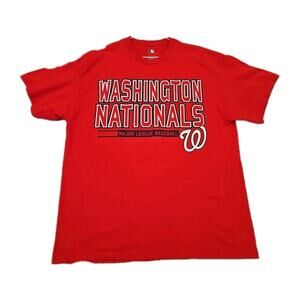 MLB Washington Nationals Strasburg 37 Unisex Red T-Shirt Size XL